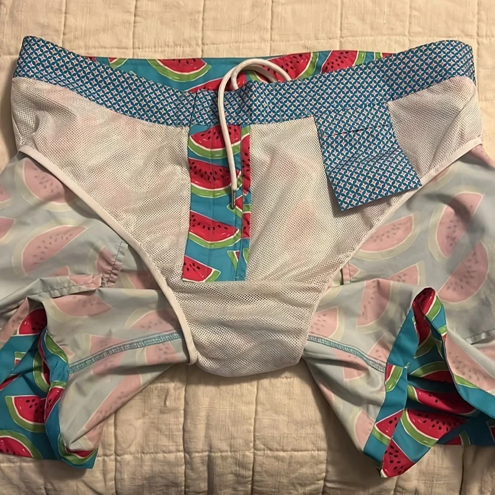 Bonobos Watermelon Print Swim Trunks Size 36